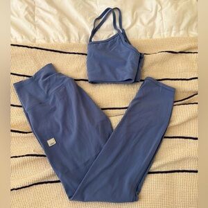 Vuori SET AllTheFeels Legging BlissBlend Leggings and Sports Bra in Blue Quartz